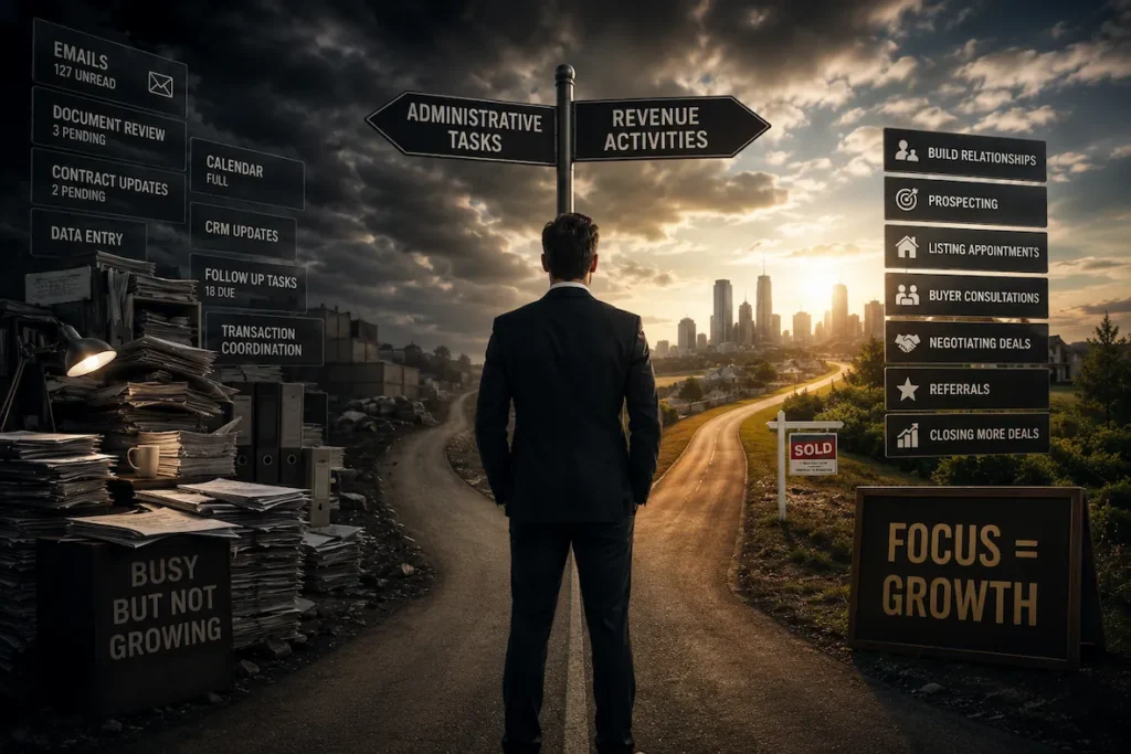 Realtor time on admin work versus time with clients
